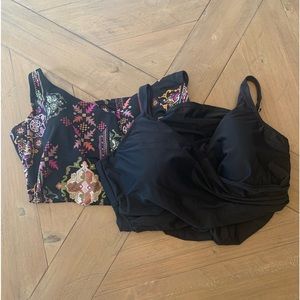 Land’s End {set of 2} swimsuit tops